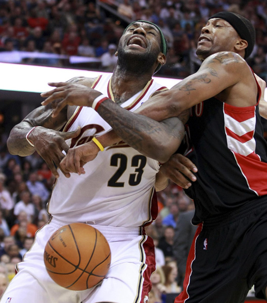 NBA：波什被擊傷 猛龍101:113不敵騎士