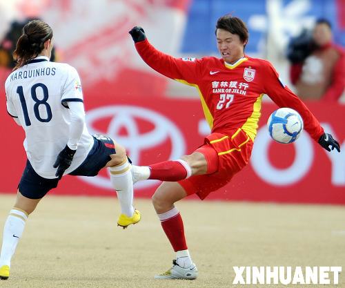 長春亞泰主場小負(fù)鹿島鹿角 無緣小組出線