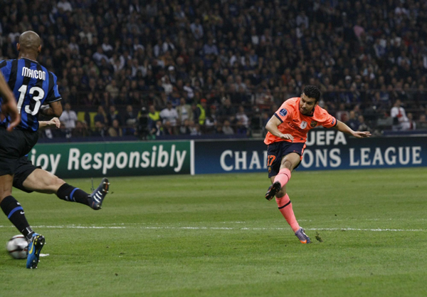 歐冠：國米主場3:1逆轉巴塞羅那