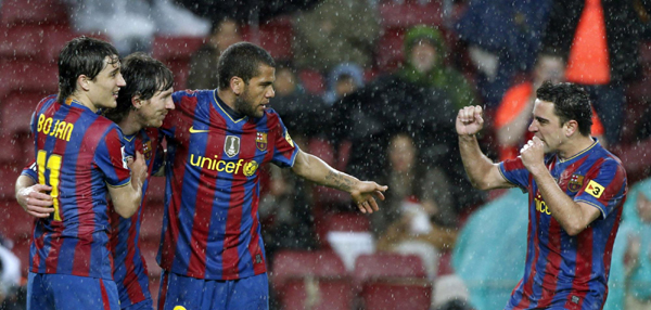 巴塞羅那雨中4:1擊退特內里費 取得主場10連勝