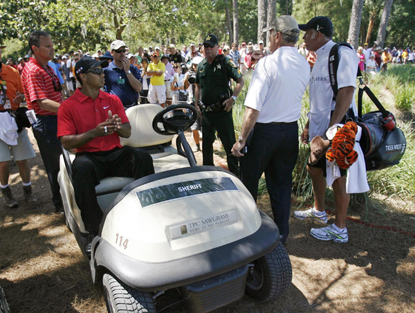 球員錦標(biāo)賽冠軍爭奪戰(zhàn)展開 伍茲因傷中途宣布退賽