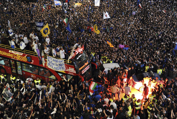 意甲：米利托絕殺 國(guó)際米蘭五連冠