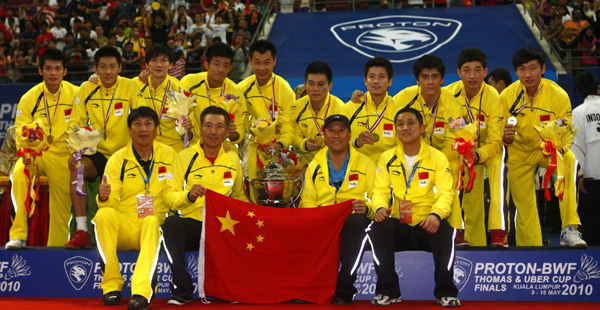 湯杯：林丹完勝陶菲克 中國3:0橫掃印尼四連冠