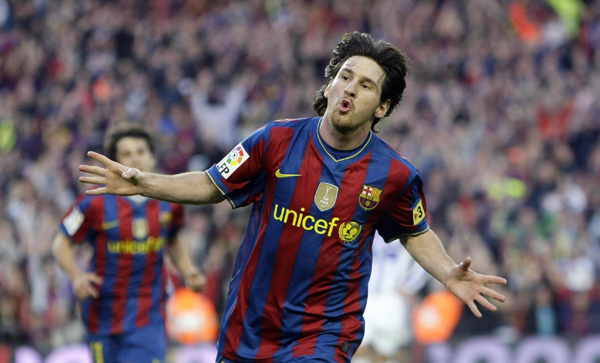 西甲：梅西榮膺最佳射手 巴薩4:0創(chuàng)紀(jì)錄奪冠