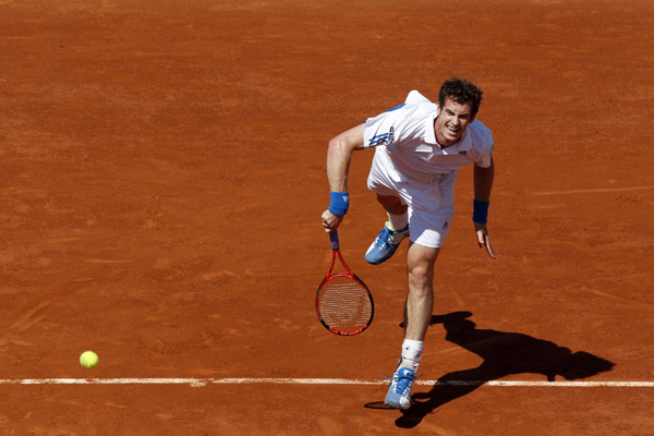 法網(wǎng)：費(fèi)德勒三盤橫掃 穆雷逆轉(zhuǎn)加斯奎特