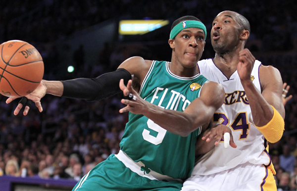 雷•阿倫三分破紀(jì)錄 綠衫軍苦勝湖人扳平總分