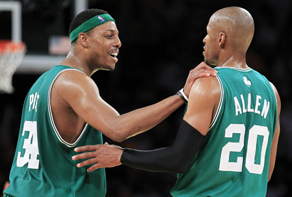 NBA：雷•阿倫三分破紀錄 綠衫軍苦勝湖人扳平總分