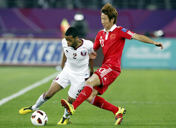 亞洲杯：中國(guó)隊(duì)0:2完敗卡塔爾隊(duì)