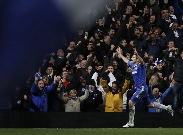 英超：切爾西2：1逆轉(zhuǎn)曼聯(lián) 魯尼建功蘭帕德點殺