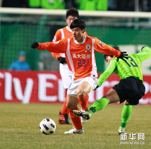 韓國老將頭槌破門 魯能0:1全北客戰不勝