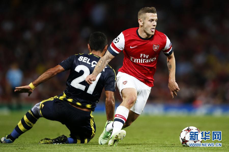 歐冠：總分5:0勝費內巴切 阿森納連續16年進正賽