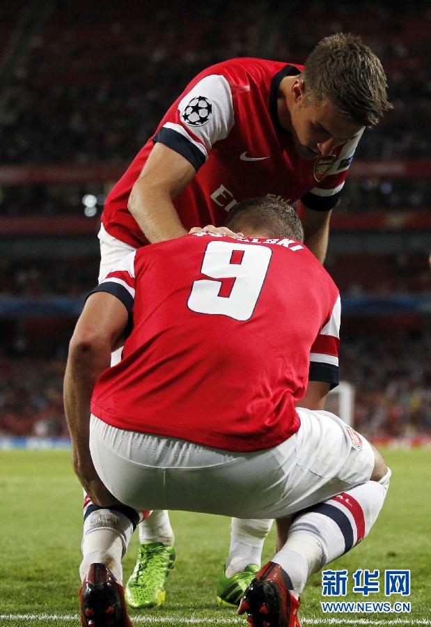 歐冠：總分5:0勝費內巴切 阿森納連續(xù)16年進正賽