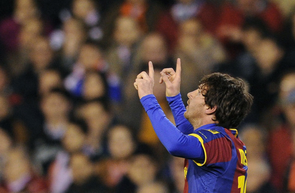 梅西絕殺助巴薩客勝瓦倫 破紀錄超皇馬10分