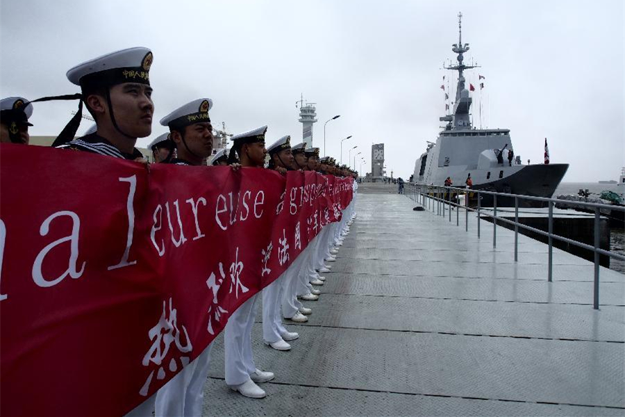 French naval taskforce arrives in Shanghai