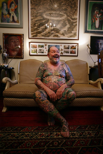 Aussie tatoo man pledges to donate skin to gallery