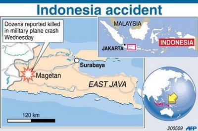 97 killed in Indonesian military plane crash