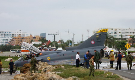 Kfir fighter plane crash<STRONG> </STRONG>in Colombia