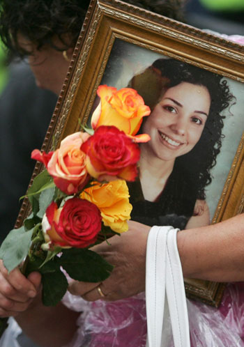 Eighth anniversary of 9/11 marked in rain