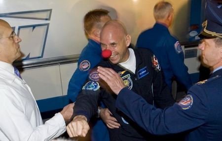 Laliberte buoyant before space launch