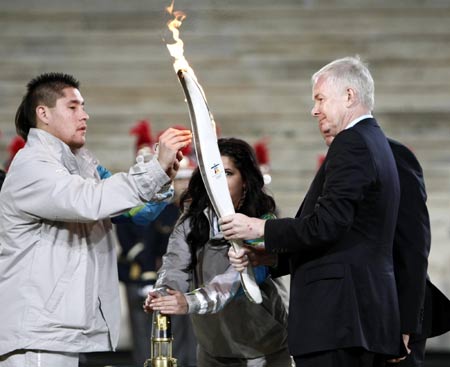 Winter Olympic Flame arrives in host Canada
