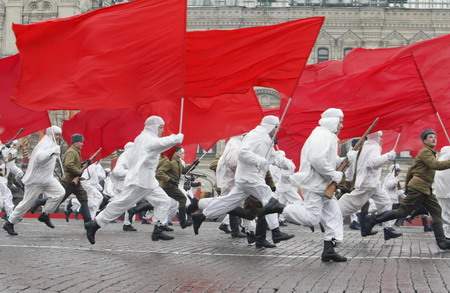 Military parade in Moscow in memory of WWII
