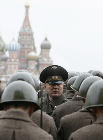 Military parade in Moscow in memory of WWII