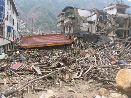 震撼！地震一周年前夕訪問北川老縣城（組圖）