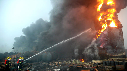 河南化工廠爆炸死亡人數達5人 另有2人下落不明