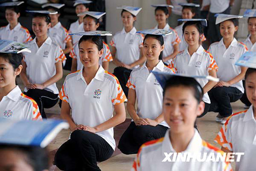“全運小姐”培訓看齊奧運標準[組圖]