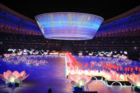 十一屆全運會16日晚在濟南隆重開幕(組圖)